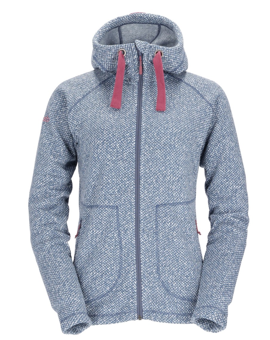 Clothing Rab Fleece & Mid Layer | Rab Women'S Amy Hoody - Bering Sea Blue