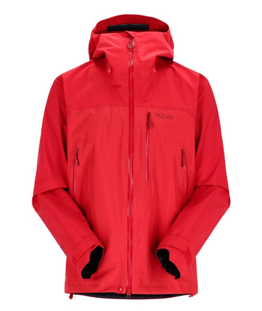 Clothing Rab Waterproof Jackets | Rab Mens Latok Mountain Gtx Jacket - Ascent Red