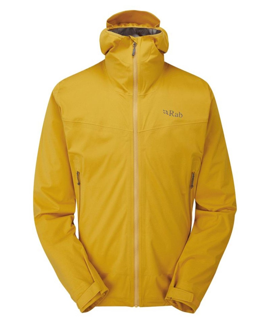 Clothing Rab Softshell Jackets | Rab Mens Kinetic 2.0 Jacket - Sahara Yellow