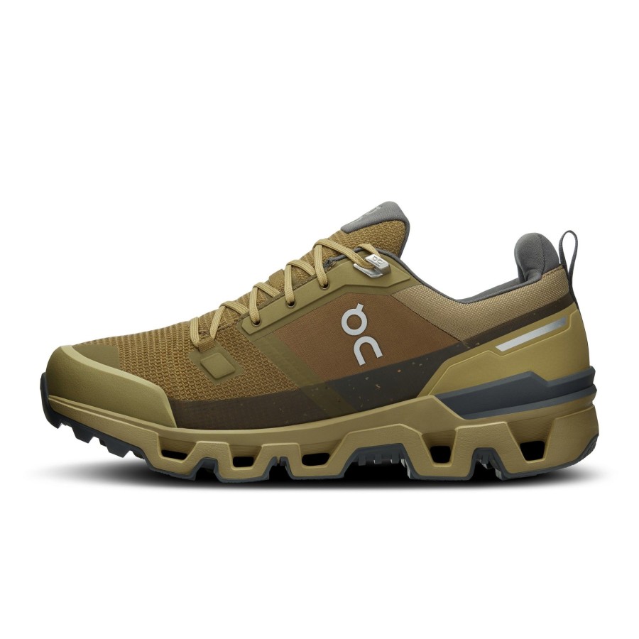 Footwear On Walking Shoes | On Mens Cloudwander Waterproof Hiking Shoes - Hunter-Safari Brown