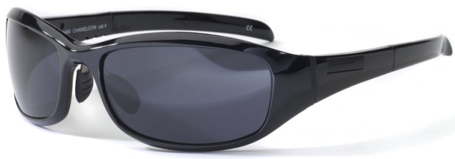 Clothing Bloc Eyewear Eyewear | Bloc Chameleon Sunglasses - Shiny Cat 4 Lens Black