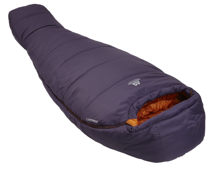 Camping Mountain Equipment Backpacking & Lightweight Sleeping Bags | Mountain Equipment Womens Starlight Iii Sleeping Bag - Regular - Aubergine-Blaze Purple