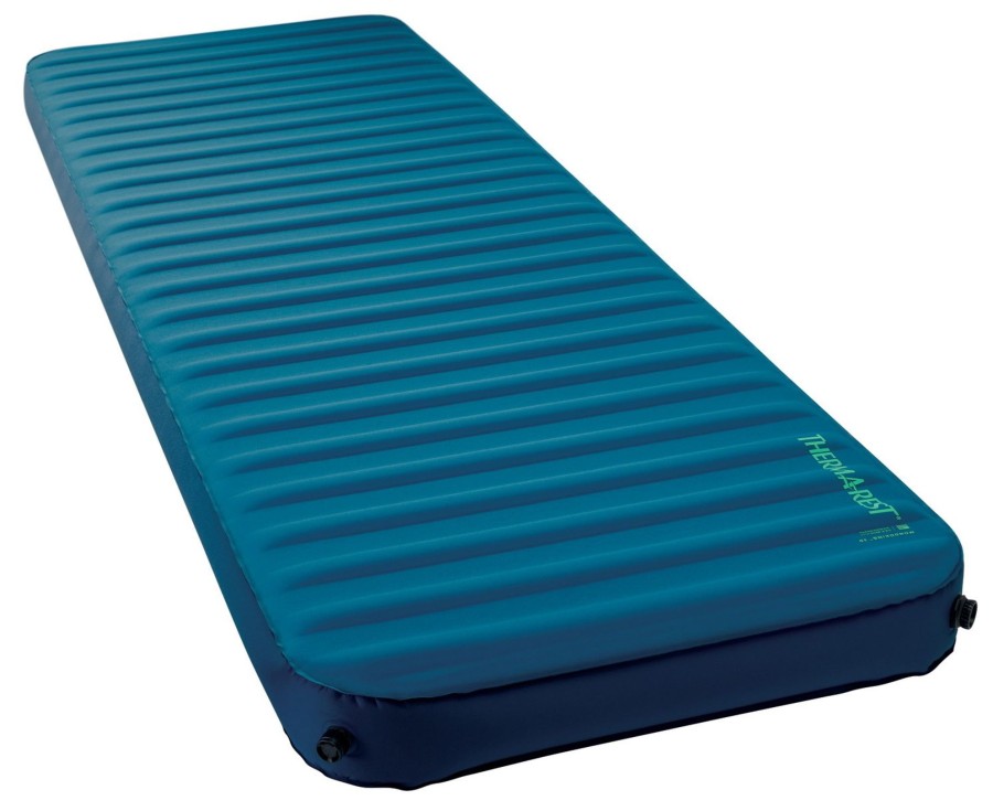 Camping Thermarest Family & Leisure Camp Beds And Sleeping Mats | Therm-A-Rest Mondoking 3D Self Inflating Mat - Xxlarge Blue