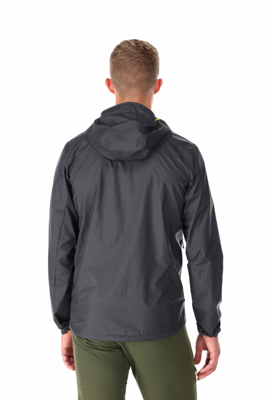 Clothing Rab Windshirts | Rab Mens Vital Hoody - Graphene Black