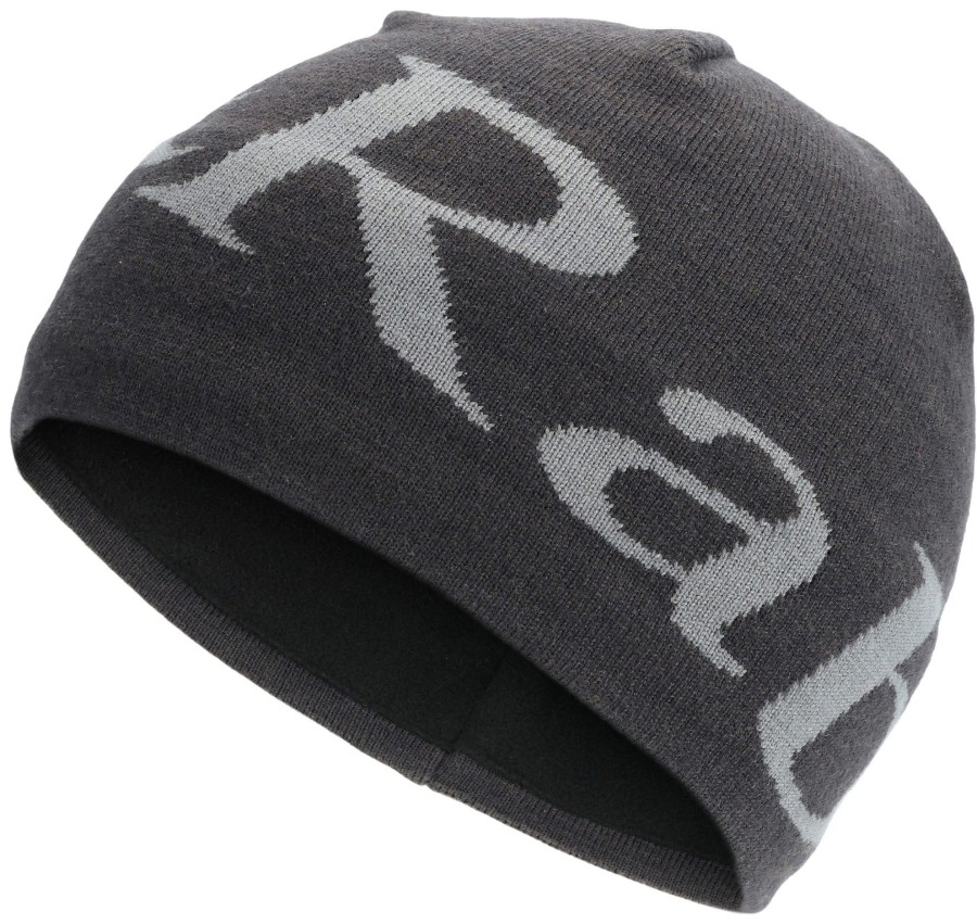 Clothing Rab Hats | Rab Logo Beanie - Anthracite-Granite Black