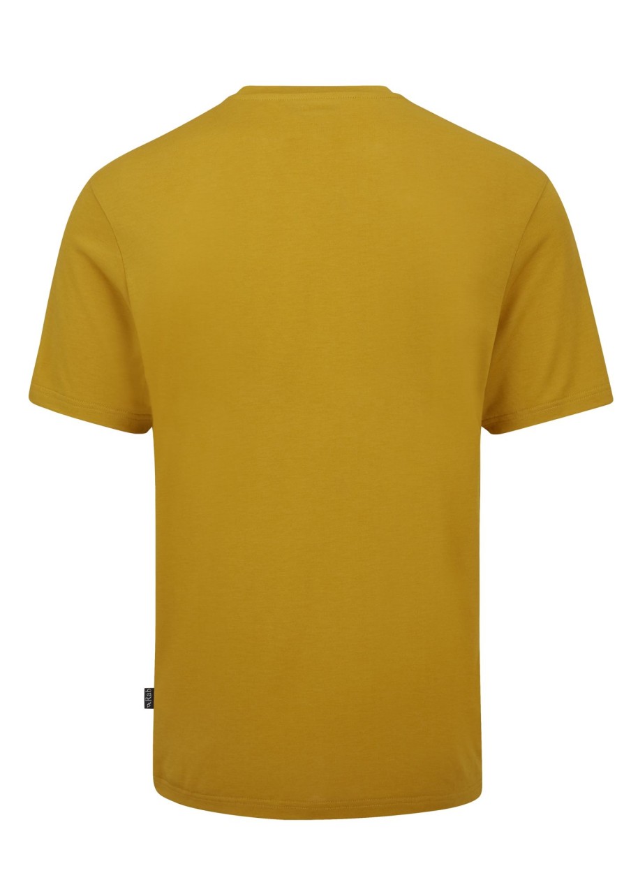 Clothing Rab T Shirts & Base Layers | Rab Mens Crimp Logo Tee - Sahara Yellow