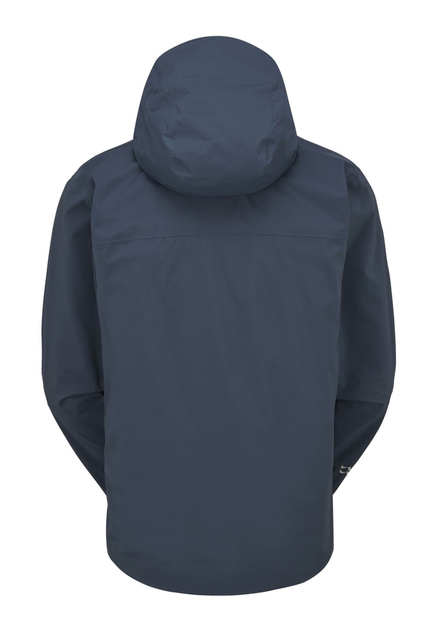 Clothing Rab Waterproof Jackets | Rab Mens Downpour Light Jacket - Tempest Blue