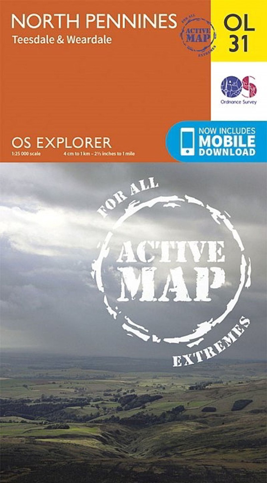 Equipment Ordnance Survey Maps And Books | Os Explorer - Active Map Ol31 - North Pennines Orange