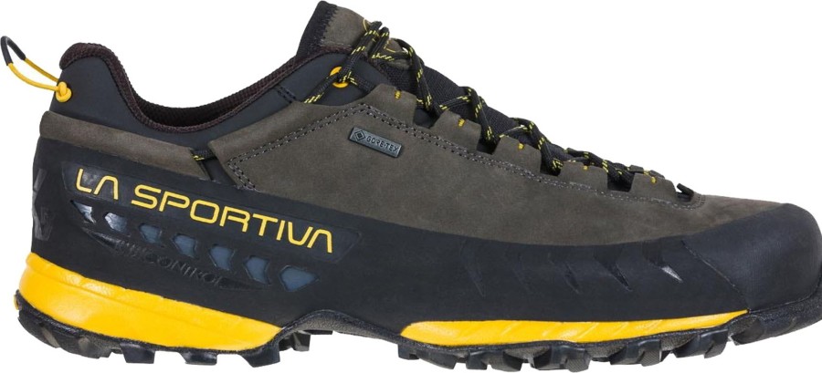 Footwear La Sportiva Approach Shoes | La Sportiva Mens Tx5 Low Gtx Shoes - Carbon-Yellow Grey