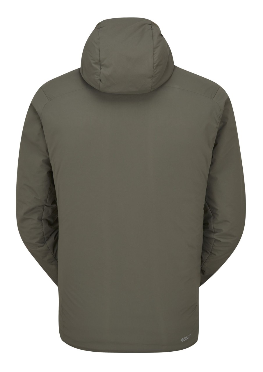 Clothing Rab Insulated Jackets | Rab Mens Xenair Alpine Light Jacket - Light Khaki Green