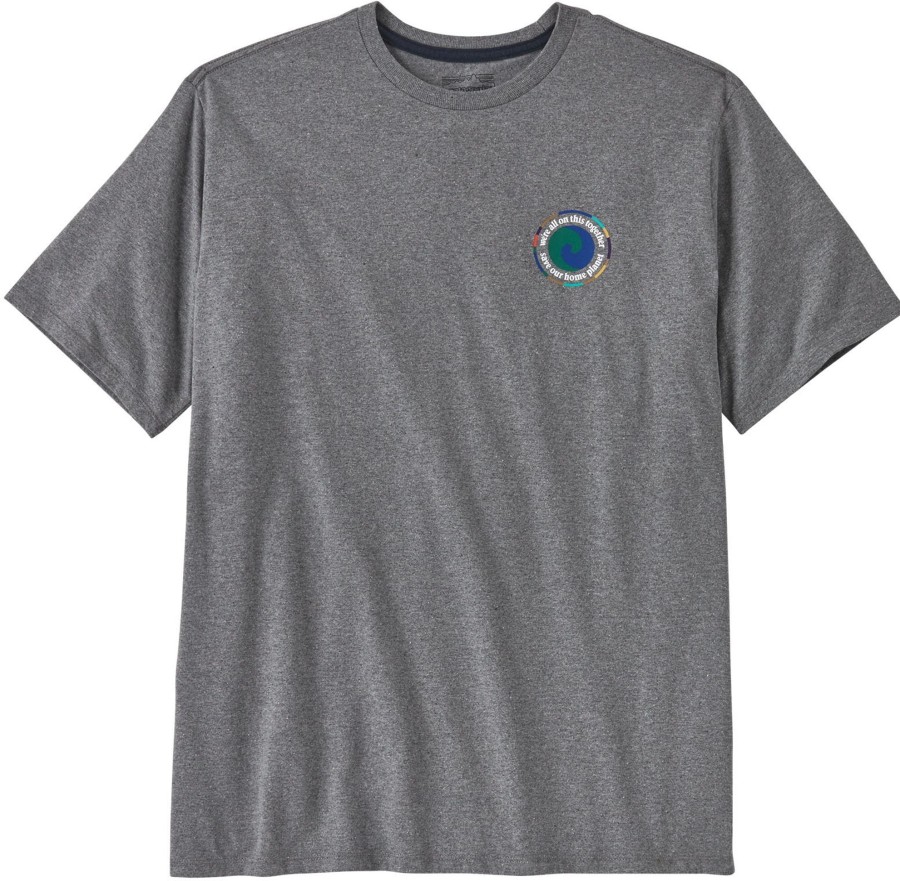 Clothing Patagonia T Shirts & Base Layers | Patagonia Mens Unity Fitz Responsibili-Tee - Gravel Heather Grey