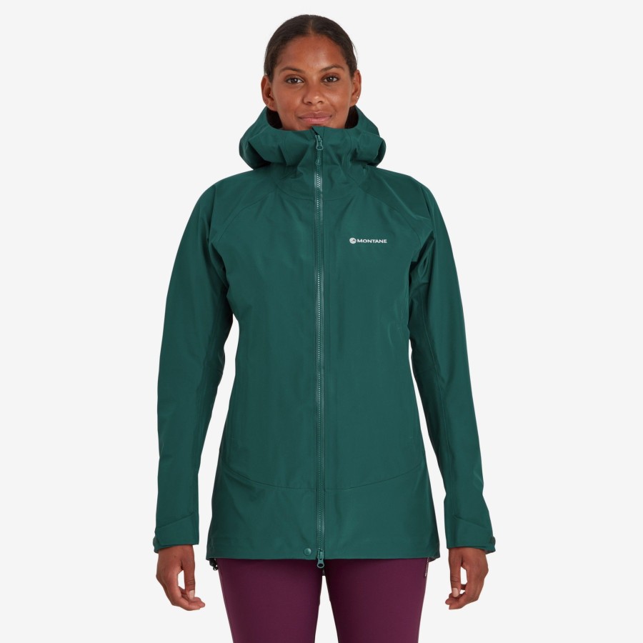 Clothing Montane Waterproof Jackets | Montane Womens Phase Jacket - Dark Wakame Green