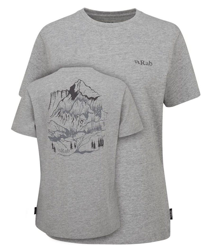 Clothing Rab T Shirts & Base Layers | Rab Womens Tuku Ridge Tee Marl Grey