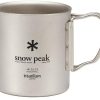 Camping Snowpeak Plates, Bowls, Cups & Utensils | Snow Peak Titanium Double Wall Mug - 450Ml Silver