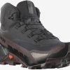 Footwear Salomon Mid Height Boots | Salomon Womens Crosshike Mid Gtx 2 Boots Chocolate Plum Black