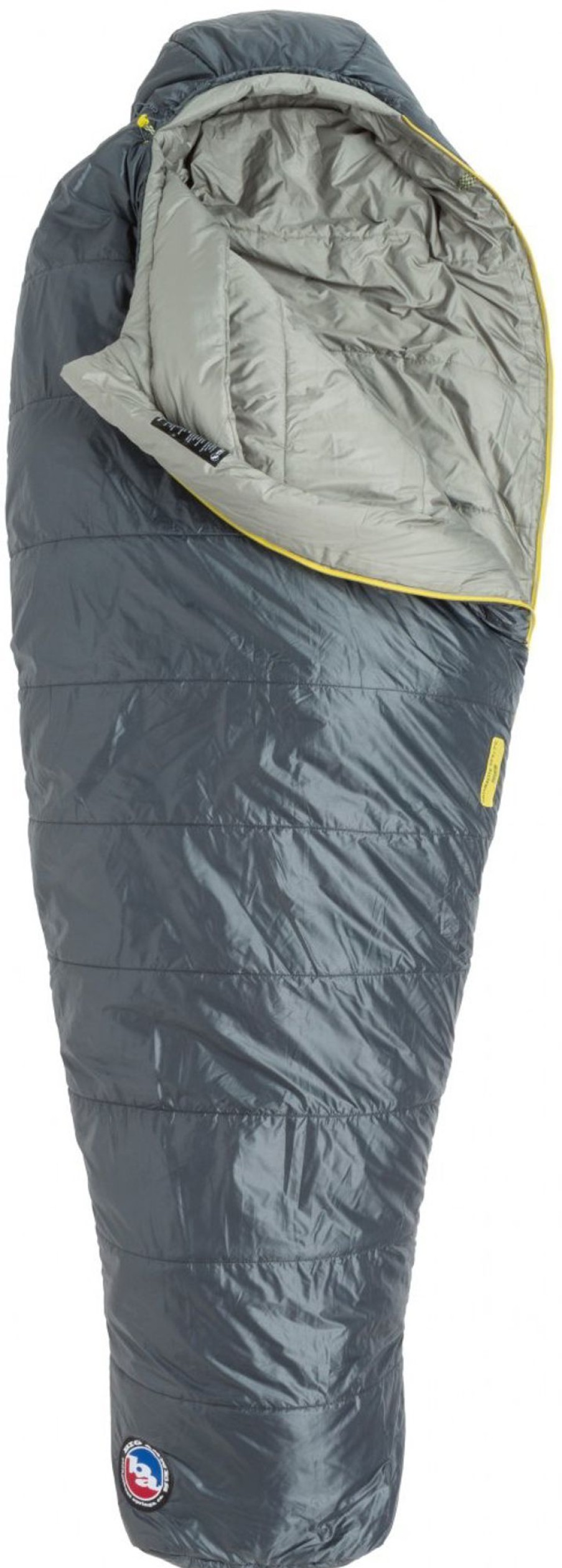 Camping Big Agnes Backpacking & Lightweight Sleeping Bags | Big Agnes Anthracite 20/ -7 Sleeping Bag - Regular Grey