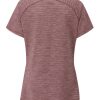 Clothing Rab T Shirts & Base Layers | Rab Womens Wisp Tee - Deep Heather Marl Purple