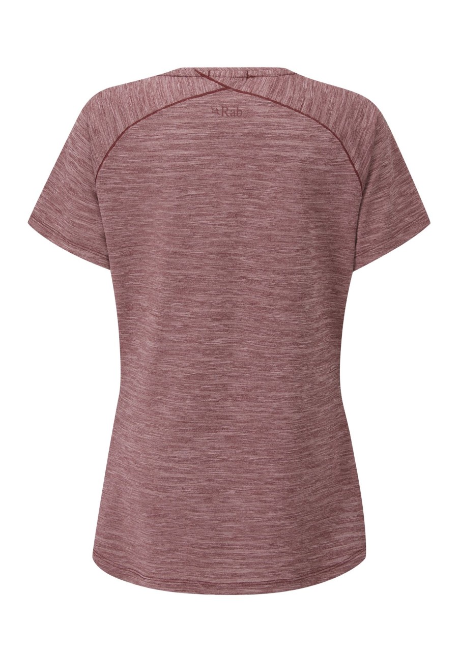 Clothing Rab T Shirts & Base Layers | Rab Womens Wisp Tee - Deep Heather Marl Purple