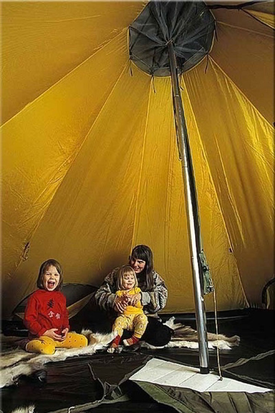 Camping Tentipi Bedrooms & Inners | Tentipi Inner Tent Comfort 5 Yellow