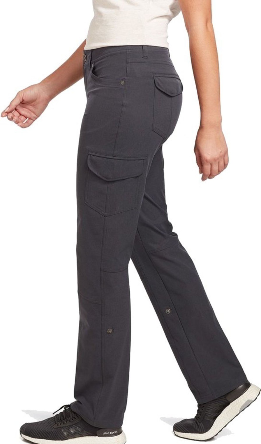 Clothing Kuhl Trousers & Leggings | Kuhl Womens Freeflex Roll Up Pants - Short Leg - Koal Grey