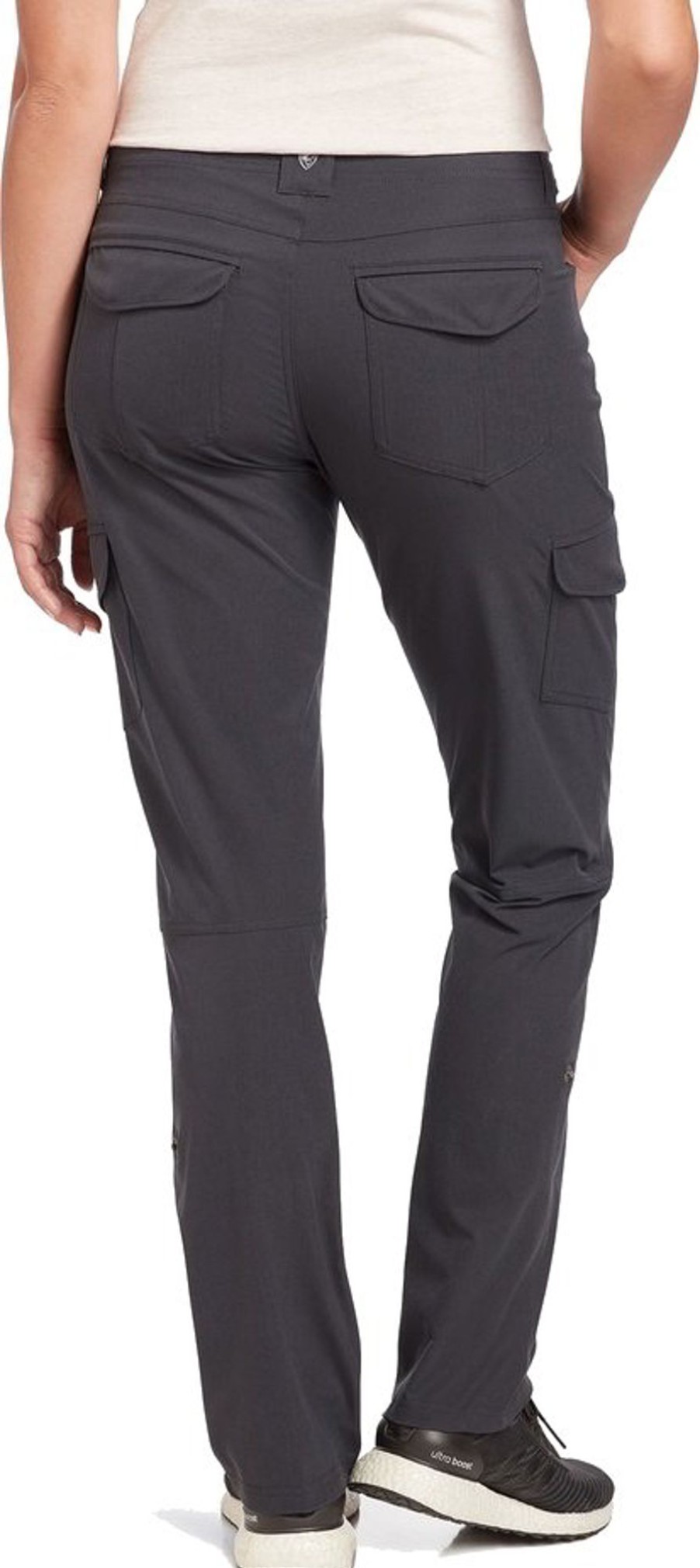 Clothing Kuhl Trousers & Leggings | Kuhl Womens Freeflex Roll Up Pants - Short Leg - Koal Grey