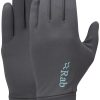 Clothing Rab Gloves | Rab Womens Flux Liner Glove - Beluga Grey