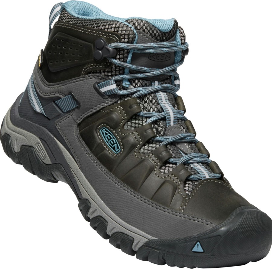 Footwear Keen Mid Height Boots | Keen Womens Targhee Iii Mid Waterproof Boots - Magnet-Atlantic Blue Grey