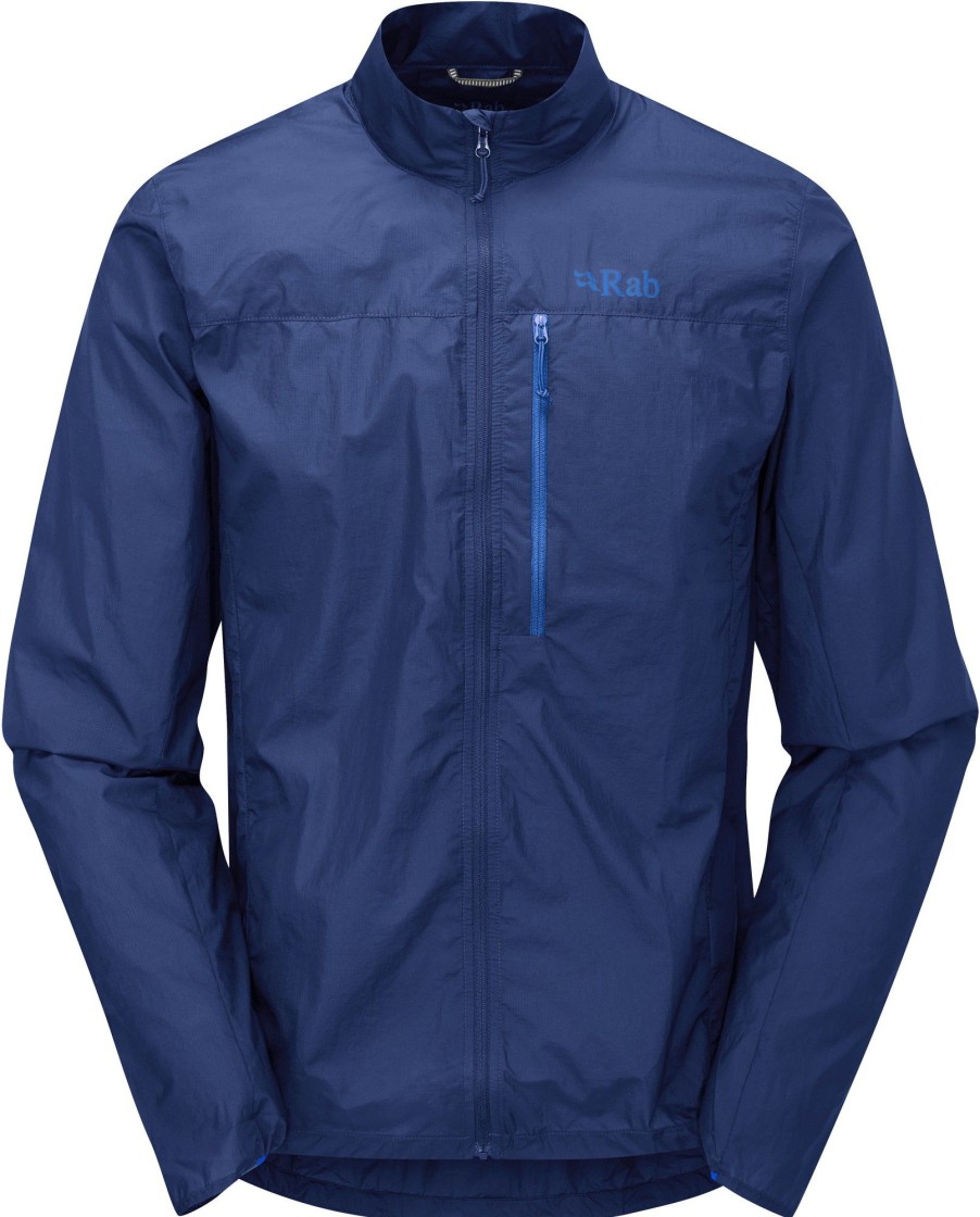 Clothing Rab Windshirts | Rab Mens Vital Jacket - Nightfall Blue