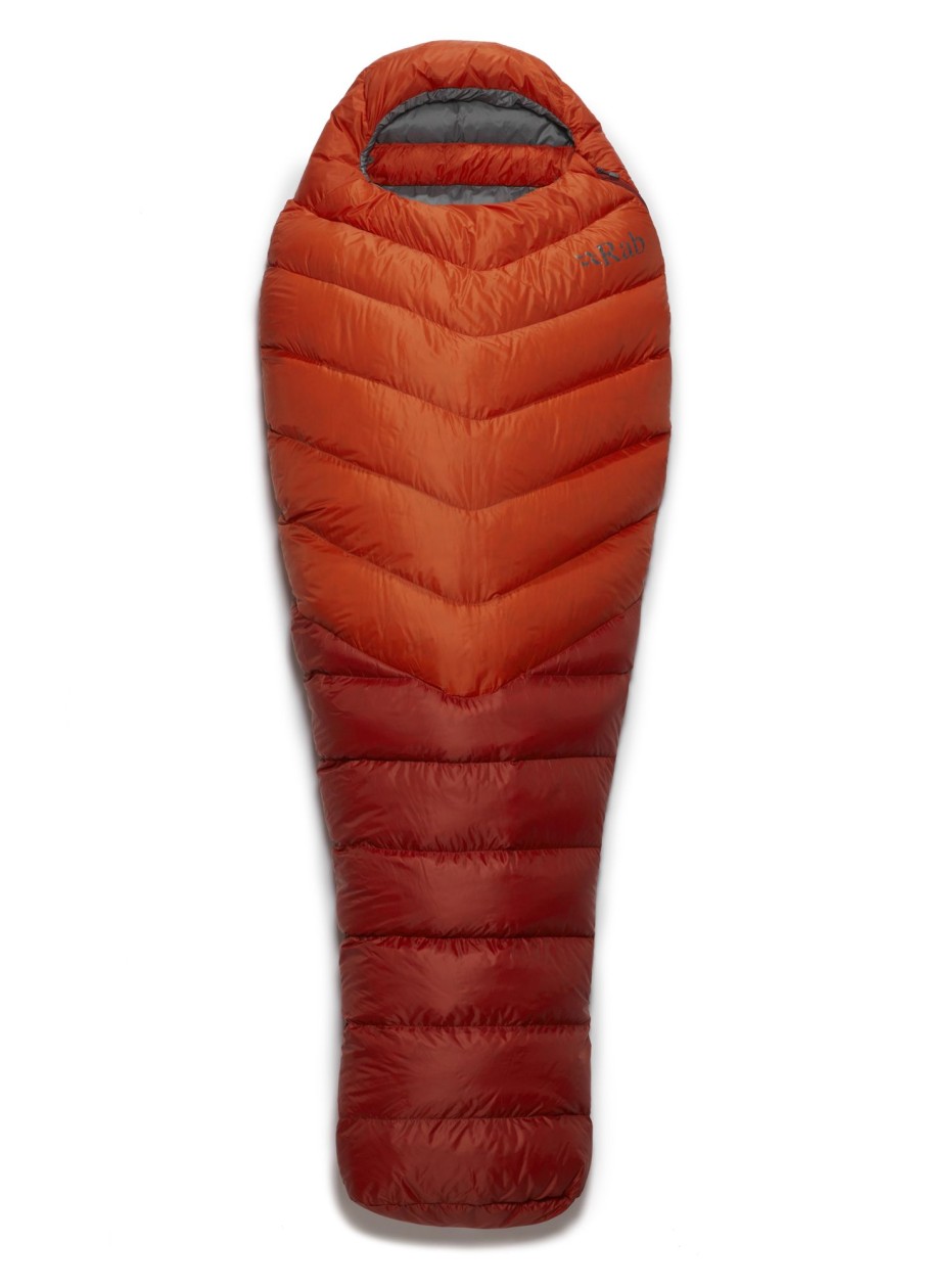 Camping Rab Backpacking & Lightweight Sleeping Bags | Rab Alpine 200 Sleeping Bag - Right-Hand Zip - Firecracker Red