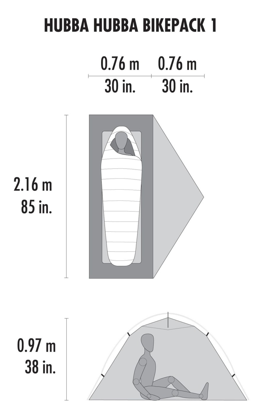 Camping MSR Backpacking & Lightweight Tents | Msr Hubba Hubba Bikepack 1 Tent Green