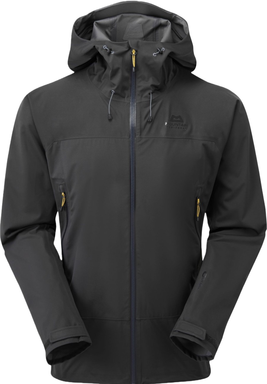 Clothing Mountain Equipment Waterproof Jackets | Mountain Equipment Mens Orbital Jacket - Obsidian Black