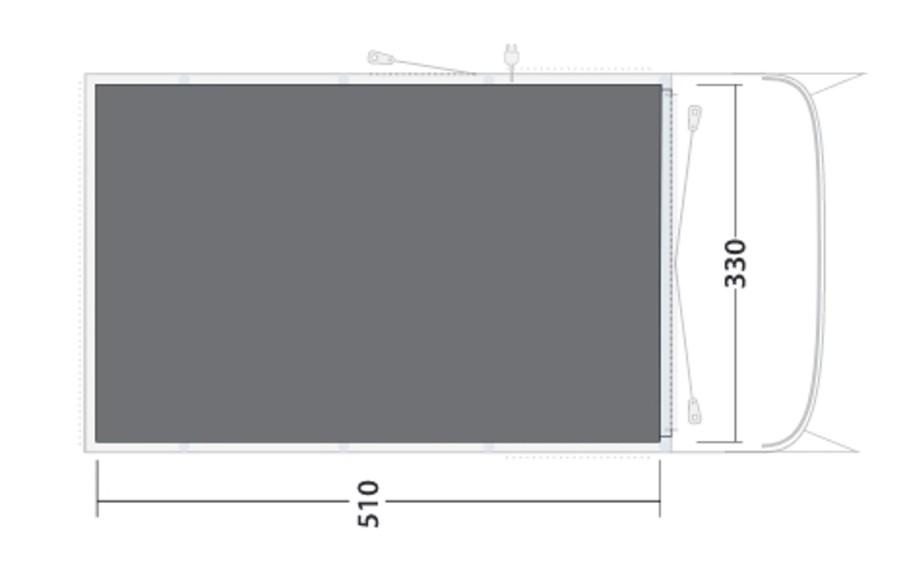 Camping Outwell Footprints & Floors | Outwell Hayward Lake 5Atc Footprint Grey