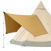 Camping Tentipi Extensions & Canopies | Tentipi Canopy Comfort Cp - 5/7 Brown