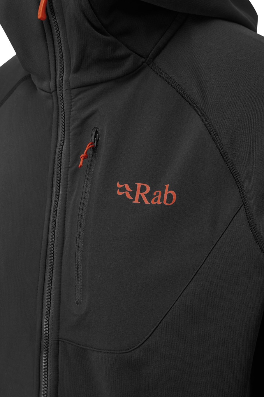 Clothing Rab Fleece & Mid Layer | Rab Mens Superflux Hoody - Black Grey