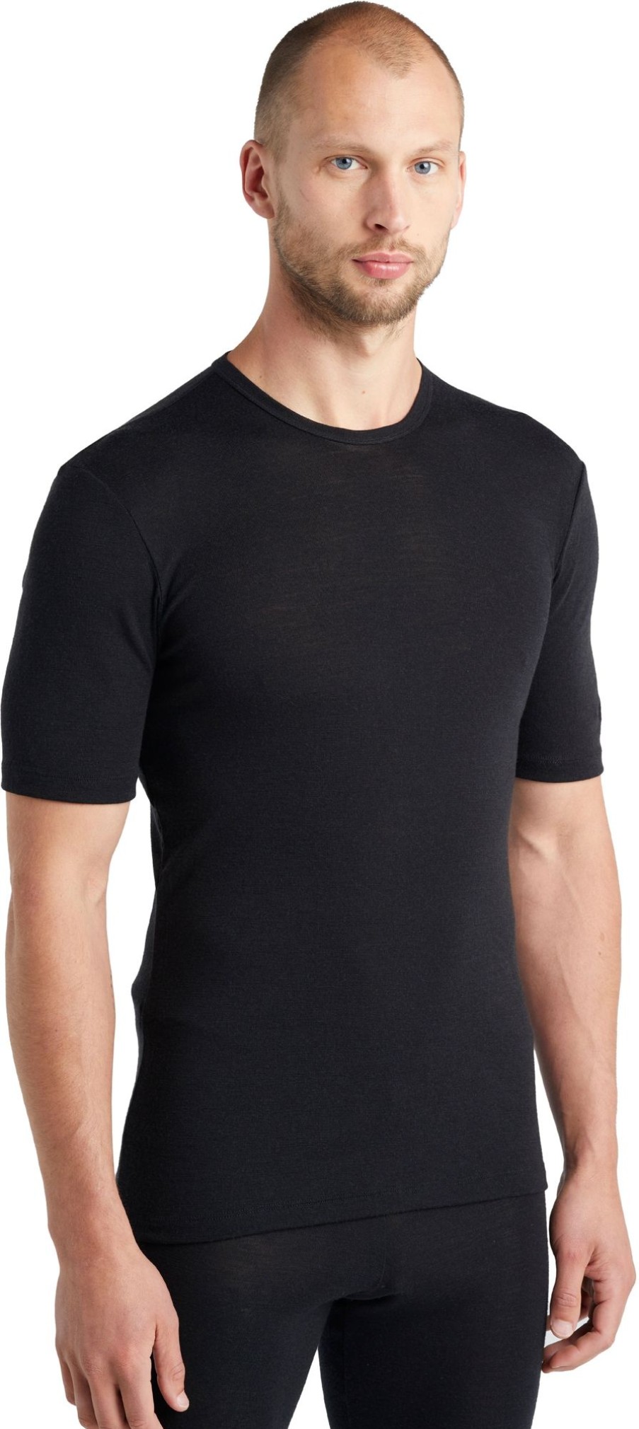 Clothing Icebreaker T Shirts & Base Layers | Icebreaker Mens 175 Everyday Short Sleeved Crewe Top Black