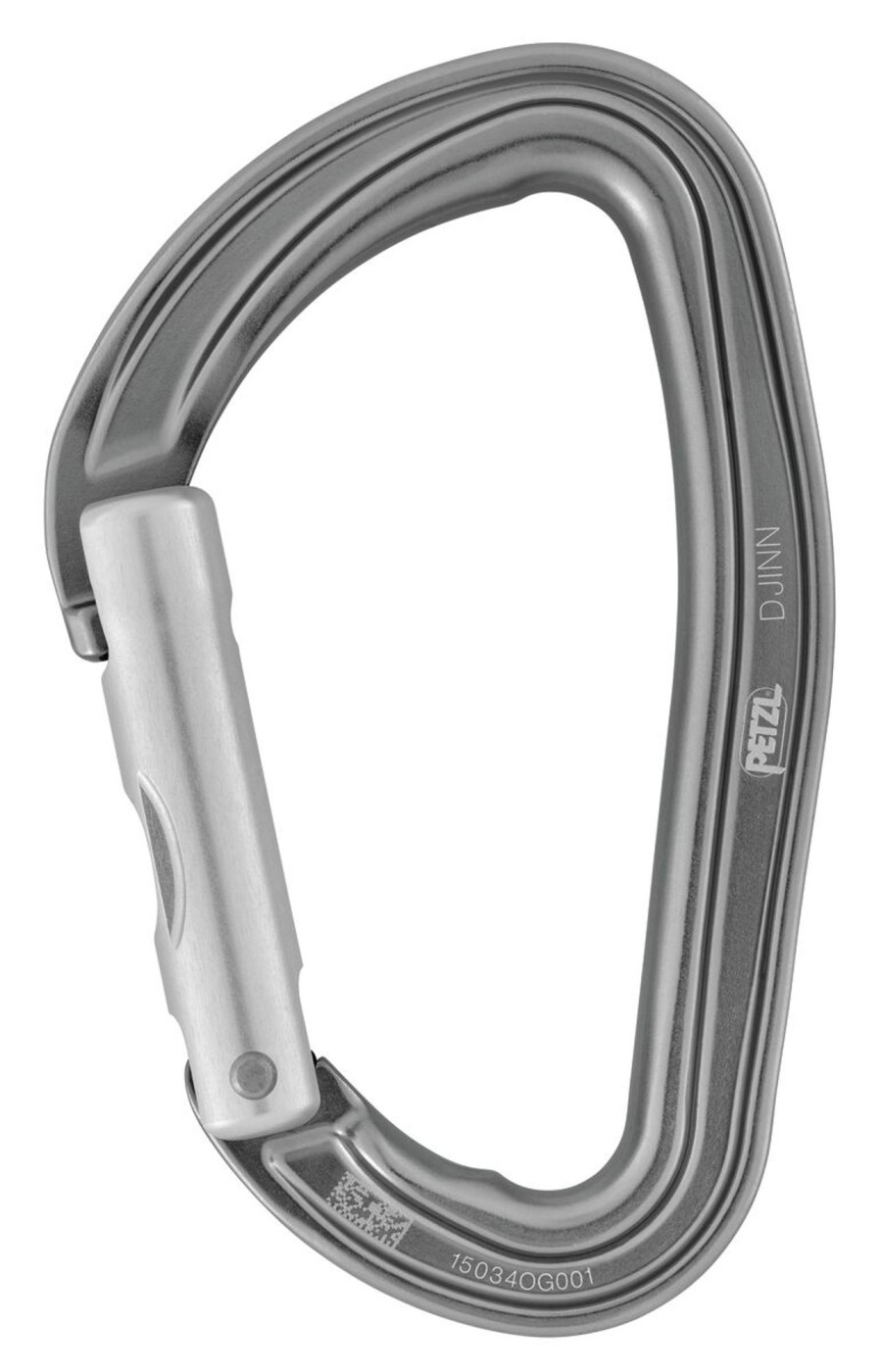 Equipment Petzl Carabiners & Quickdraws | Petzl Djinn Straight Gate Carabiner - Gray Grey