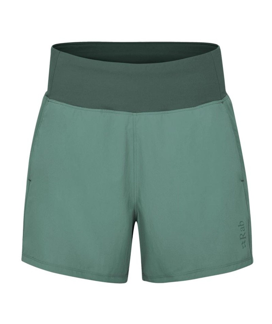 Clothing Rab Shorts | Rab Womens Momentum Shorts - Eucalyptus Green