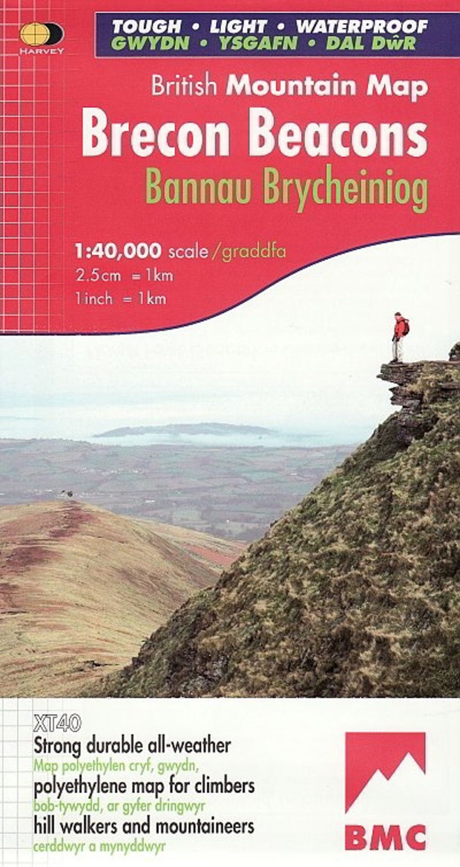 Equipment Harvey's Maps And Books | Harvey Brecon Beacons Bmc Mountain Map Black