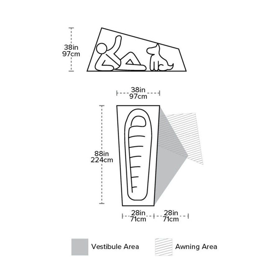 Camping Big Agnes Backpacking & Lightweight Tents | Big Agnes Copper Spur Hv Ul1 Tent Green