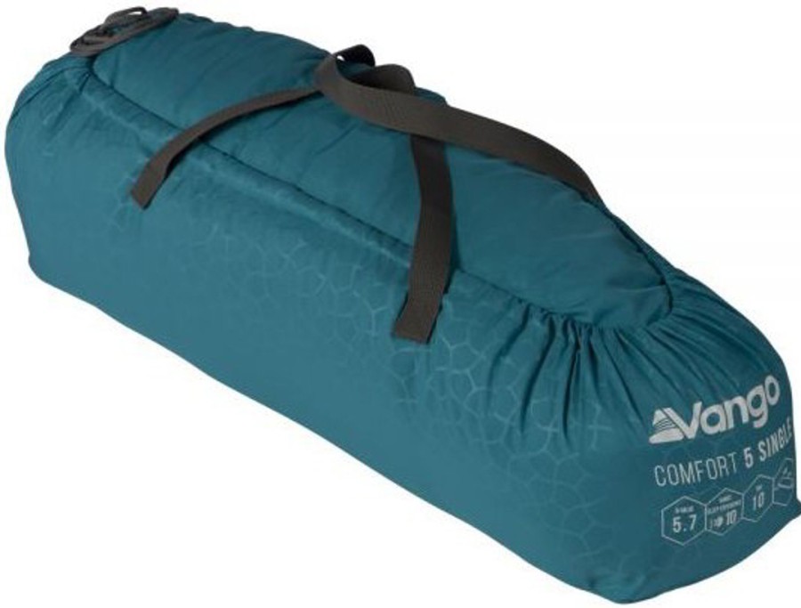 Camping Vango Family & Leisure Camp Beds And Sleeping Mats | Vango Comfort Single 5 Mat - Bondi Blue