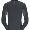 Clothing Rab T Shirts & Base Layers | Rab Mens Sonic Ultra Zip - Beluga-Graphene Grey