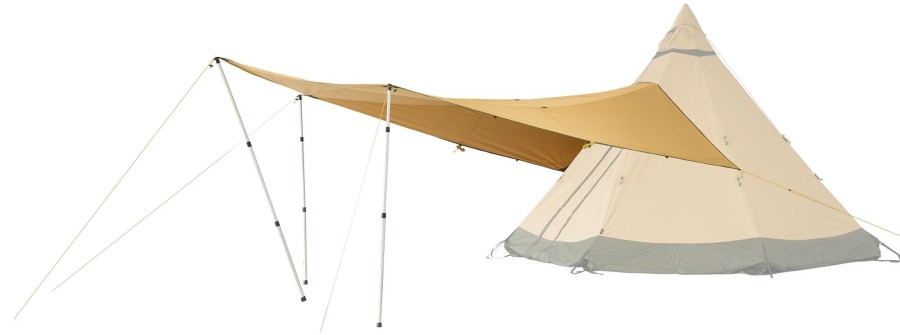 Camping Tentipi Extensions & Canopies | Tentipi Canopy Comfort Cp - 7/9 Brown