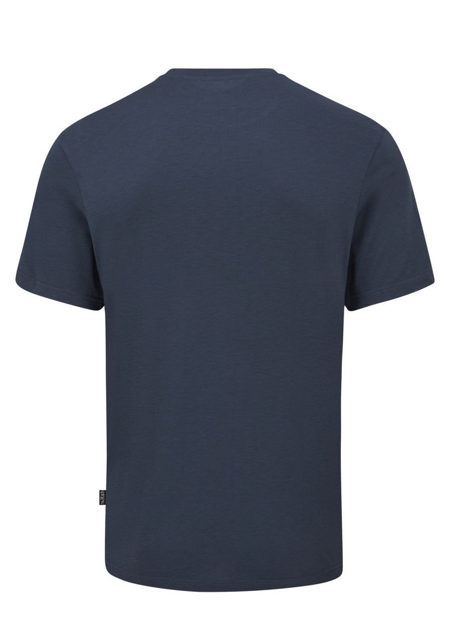 Clothing Rab T Shirts & Base Layers | Rab Mens Crimp Logo Tee - Tempest Blue