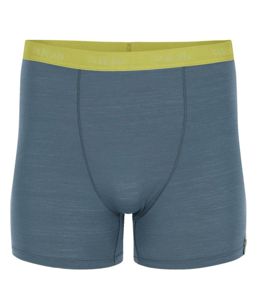 Clothing Rab Underwear | Rab Mens Syncrino Boxers - Orion Blue