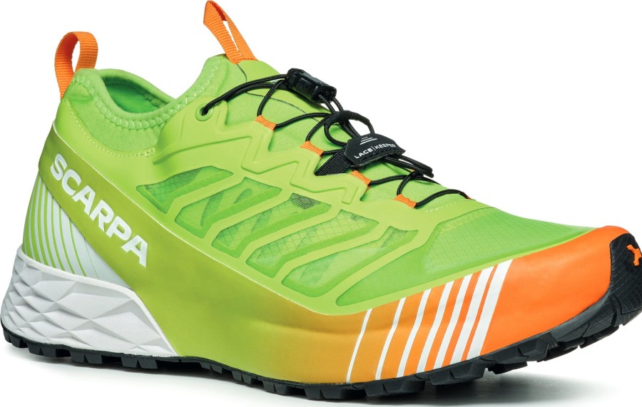 Footwear Scarpa Running Shoes | Scarpa Mens Ribelle Run Trail Shoes - Neon Orange Green