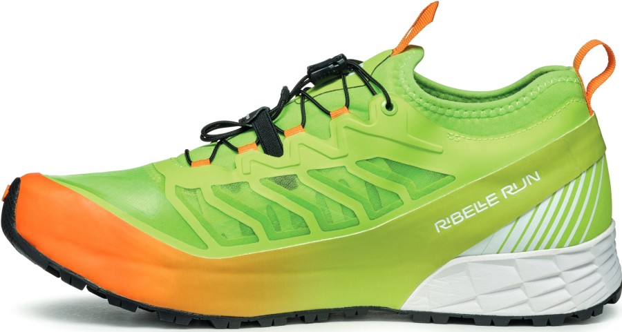 Footwear Scarpa Running Shoes | Scarpa Mens Ribelle Run Trail Shoes - Neon Orange Green