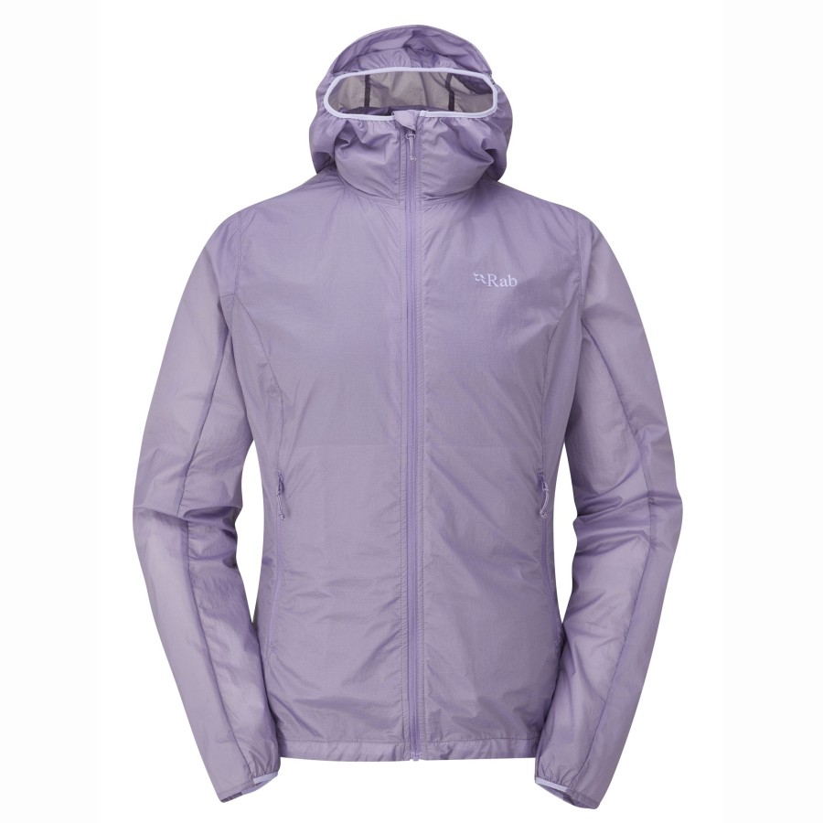 Clothing Rab Windshirts | Rab Womens Vital Hoody Sage Purple