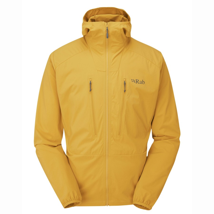 Clothing Rab Softshell Jackets | Rab Mens Borealis Jacket - Sahara Yellow