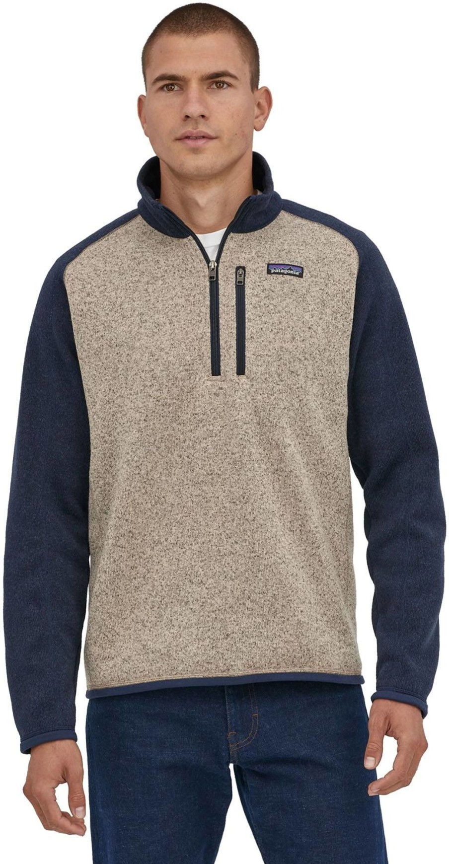 Clothing Patagonia Fleece & Mid Layer | Patagonia Mens Better Sweater 1/4 Zip Fleece - Oar Tan Brown