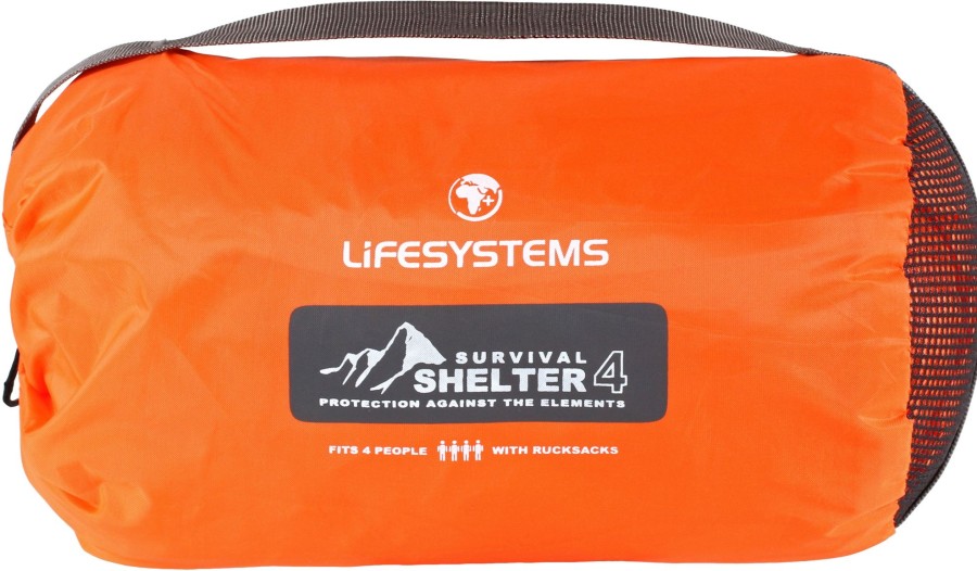 Equipment Lifesystems Thermal Protection | Lifesystems Survival Shelter 4 Orange